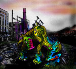robotdog, collage 2011 by Elshembass