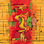 Duo solaire 2024 100x100cm  collection privée
