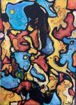 Le roi et sa cour 22x16cm