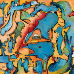 Silhouette cosmique 2024 100x100cm