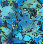 Série aquatique n°3 30x30cm