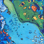 Miroir des nuages 2023 20x20cm