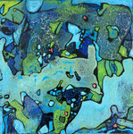 Série aquatique n°4 30x30cm