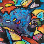 Le réveil de la pieuvre 2021 20x20cm
