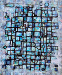 Intensité turquoise 2022 46x38cm