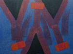 o.T., 2021 - VIII, Acryl auf Jute, 75 x 100 cm