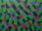 o.T., 2021 - XV, Acryl auf Jute, 75 x 100 cm