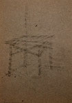 o.T., 1/2022 - XII, Bleistift auf Karton, 21,1 x 29,7 cm