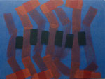 o.T., 2021 - III, Acryl auf Jute, 75 x 100 cm