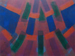 o.T., 2021 - XVIII, Acryl auf Jute, 75 x 100 cm