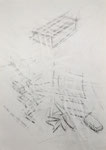 o.T., 3/2022 - II, Bleistift auf Papier, 21,1 x 29,7 cm