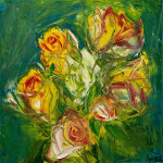Rosen | Öl auf Leinen | 40 x 40 cm | 2023