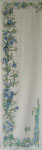 Blaue Blume-Schal | Seide | 45 x 140 cm