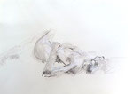 LIEGENDE | Kohle, Pastellkreide auf Papier | 60 x 40 cm | 2019