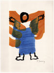 Engel, 27.5x37cm., Serigraphie, SFr. 70.-.