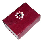 Kleine Box aus Graupappe für Taschentücher ( 8,5 cm x 6 cm x 2,5 cm )