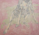 「fragmentary」アクリル絵具　パネル　綿布　91×102cm　2014年