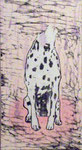 「roaming」（3点組）　 木版・手彩色　22×12㎝　2013年
