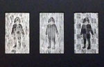 「daily piece」木版画　和紙　各12×7cm（３点組）　2015年