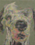 「misty」アクリル絵具　パネル　綿布　41×32cm　2014年 　個人蔵