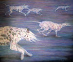 「silent escape」アクリル絵具　キャンバス　162×194cm　2015年
