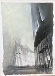 Bonn, Foto und Acryl auf Büttenpapier, 25 x 35 cm, 2021