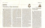 Diario La Voz. Opinión Mar de Leva del Lunes 23 de Julio de 2007. Tintín y los Tontos.