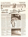 Diario de Cádiz - Los 100 Años de Hergé. 1 Hoja hablando sobre el Centenario de Hergé. Lunes 26 Febrero de 2007.