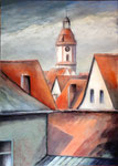 Spitalkirche in Weißenburg - Acryl - 50 x 70