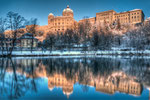 Bundeshaus bei Sonnenaufgang