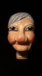 Marionettenkopf "Oma", farbig gefasst