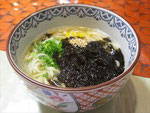 2019/01/20　岩のりゆずうどん（細麺）　Iwanori Seaweed Udon (Thin noodle)