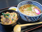 2019/09/08　ミニ木の葉丼定食　Mini Konoha-Don (Eggs and Boiled Fish Paste Rice Bowl.）set meal.