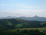 CHAINE DE PYRENEES VUE DE LA TERRASSE DE LA BERGERIE