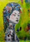 2025/2, Asia, Acryl, Leinwand, 70x90 cm 