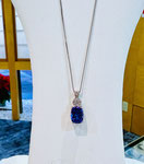 Ptタンザナイペンダントペンダント（オーバルカット）T：1.83ct　D：0.15ct　スライド式チェーン付　￥144,000（税込）