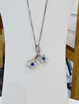 Ptアウイナイト・ダイヤペンダント　Ａ：0.07ct　D：0.44ct　スライド式チェーン付　￥160,000（税込）
