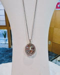 Pt950ダイヤペンダント　ペアシェイプカット　D：0.35ct　地金重量：4.95g　Twinkleタイプ　スライド式チェーン付　￥145,000(税込）