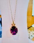 K18アメジスト＆シトリンペンダント　A:6.50ct　S：0.20ct　45cmスライド式チェーン付　￥210,000（税込）