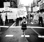 Roma,Luglio 1968 - Corteo delle  borgate che vogliono scuole e piscine