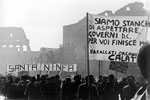 Roma, Febbraio 1976 - Manifestazione terremotati della sicilia