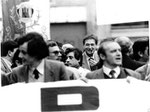 Napoli, Dicembre 1984 - Luciano Lama alla manifestazione Siul