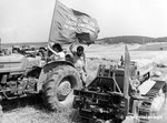 Santa Severa (Roma), Luglio 1978 - Disoccupati Cgil Cisl Uil occupano terre agricole