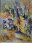 Automne à Scapini                        aquarelle     60x80