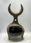Dominique Pouchain- TORO OEUF-H:51cm, L:27cm, l:20cm-Galerie d'art Biot-Côte d'Azur- Monaco-Cannes-Valbonne-St Paul de Vence-Antibes