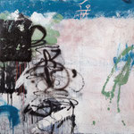 Toile abstraite style art urbain, graffitis, tags, street art