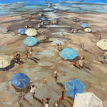 Clothilde Lasserre-huile et pastel sur toile 80X80cm 2023-Galerie Gabel-Biot-France