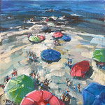 Clothilde Lasserre-huile et pastel sur toile 30X30cm 2023-Galerie Gabel-Biot-France