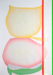 Abstraction legerement colorée pureté des traits