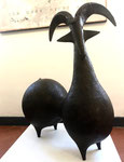 Dominique Pouchain- Bronze-Chèvre-H:92cm, L:77cm-Galerie d'art Biot-Côte d'Azur- Monaco-Cannes-Valbonne-St Paul de Vence-Antibes